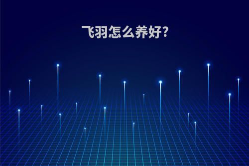 飞羽怎么养好?