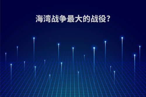 海湾战争最大的战役?