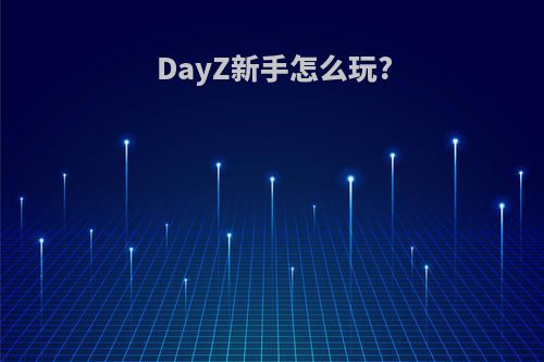 DayZ新手怎么玩?