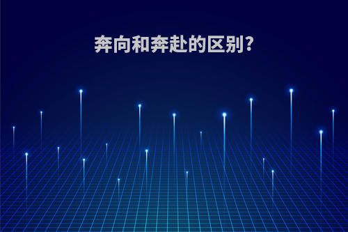 奔向和奔赴的区别?