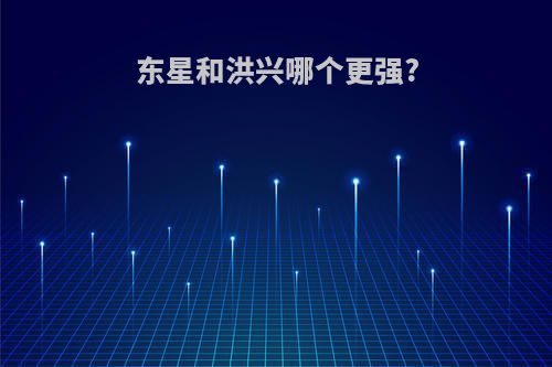 东星和洪兴哪个更强?