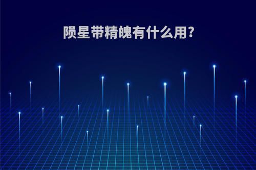 陨星带精魄有什么用?